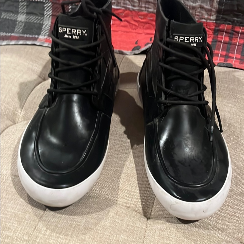 Sperry Black Rain and Snow Boots